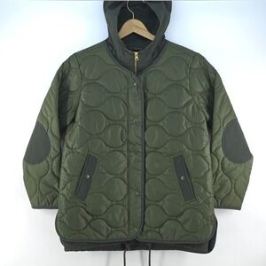 VTG J Crew Stowe Puffer Coat Men's Small Quilted Lined‎ Hooded Gorpcore Outdoor